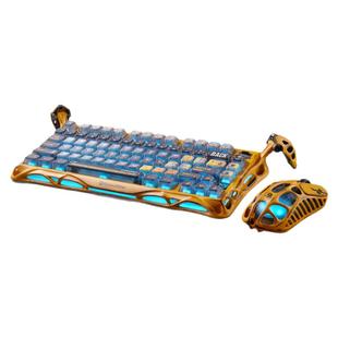 重力星球破茧K1战损黄机械键盘客制化无线游戏电竞键盘男生热插拔