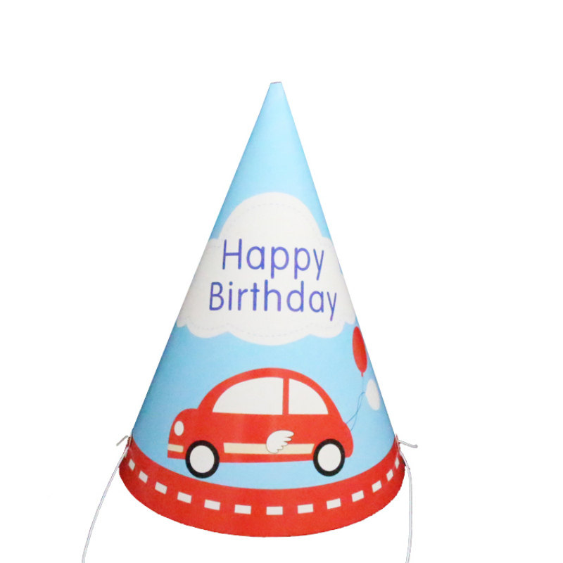 卡通可爱派对生日帽纸帽