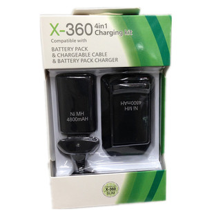 全新XBOX360无线手柄电池包 座充 连接线 数据线 充电电池  配件