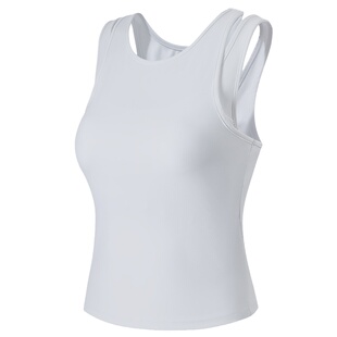 健身女孩气质含胸垫瑜伽服上衣无袖紧身显瘦短袖t恤透气运动背心