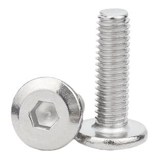 304不锈钢家具大平头倒边内六角螺丝 圆头斜边螺钉倒边螺栓M2-M12