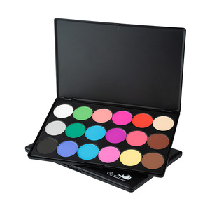 卡梅拉18色舞台表演马卡龙彩色眼影盘珠光哑光学校影楼化妆师专用