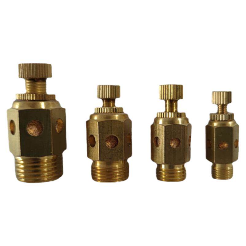 节流消声器内罩 气动元件电磁阀可调消音器降噪全铜1分2分3分4分