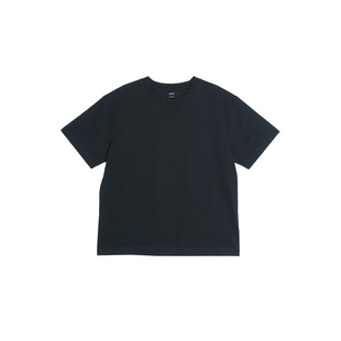 A21女装宽松落肩圆领套头短袖t恤打底衫短袖背心