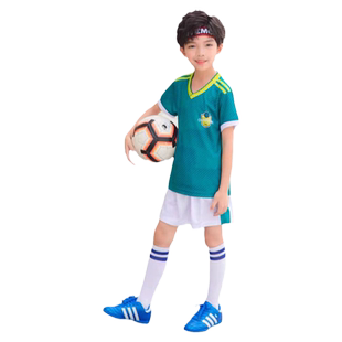 足球袜子蓝白色长筒夏薄款防滑中筒运动训练袜儿童毕业表演袜演出