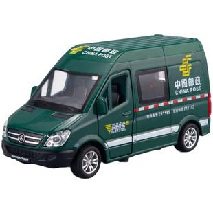 1:32五开门奔驰斯宾特救护车邮政车合金车模型儿童声光回力玩具车