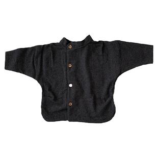 6Z Little意大利Hello lupo FW22秋冬中性儿童翻领衬衣背带裤