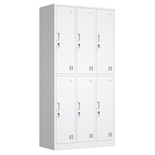 工厂员工更衣柜四门宿舍储物柜六门浴室换衣柜子带锁24门铁皮鞋柜