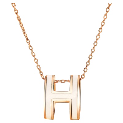 S925纯银H项链女2025新款