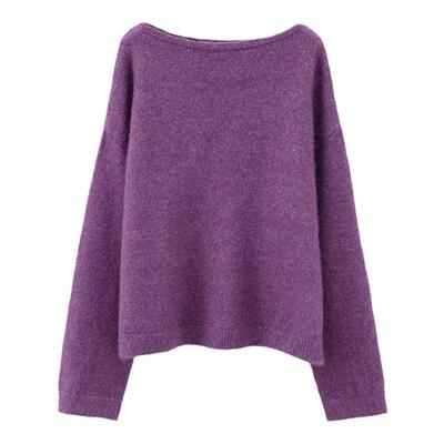 RUISHI芮时围脖式披肩一字领上衣