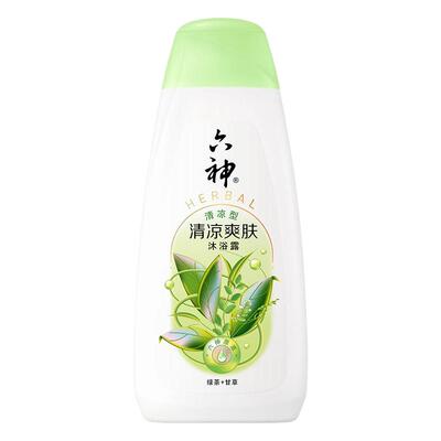 六神清爽绿茶沐浴露水杨酸450g
