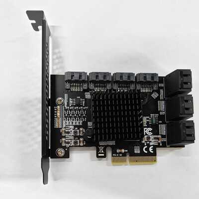 询价PCIE转Sata扩展卡，10口免驱动。ASM1166JM议价