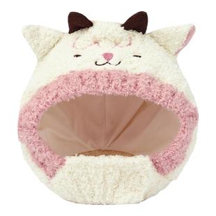 巴拉巴拉婴儿羊羔绒帽子女童保暖帽卡通冬季新款儿童针织套头帽男