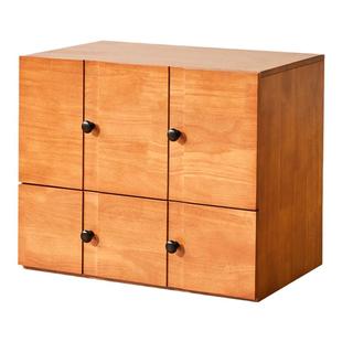 实木床头柜家用卧室斗柜储物柜樱桃木色简约落地床边置物柜收纳柜