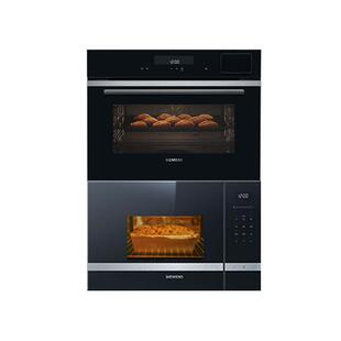 西门子嵌入式微波炉蒸烤炸炖煮一体机套装525+B2W微38cm+蒸烤45cm