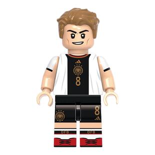 G牌世界杯G0021克罗斯足球明星德国人仔男孩拼装积木玩具礼物