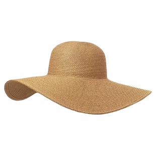 【大帽檐可折叠】遮阳帽女夏季海边沙滩度假太阳帽子草编uv防晒帽