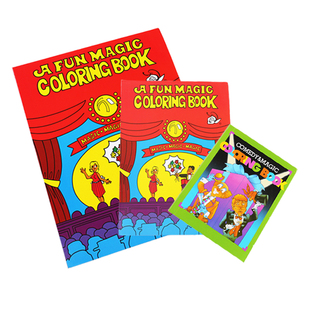 变色卡通书 卡通魔法书 魔术涂鸦书 魔术道具儿童玩具 才艺表演