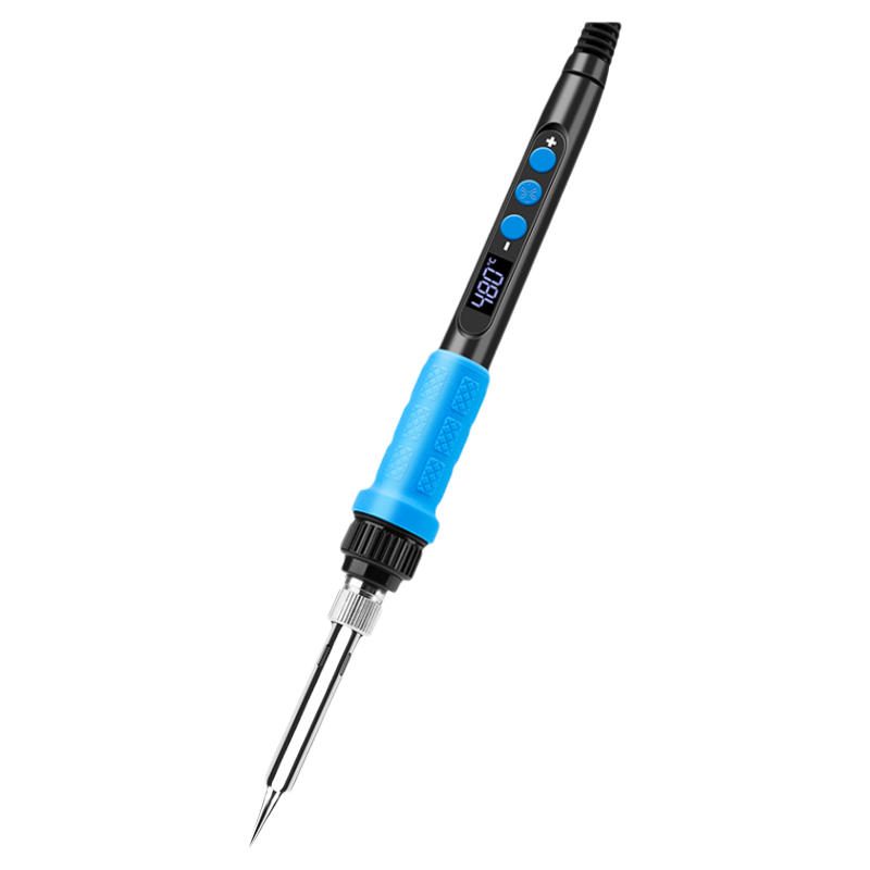 鹿仙子数显恒温电烙铁家用大功率小型专业维修焊接调温焊锡枪工具