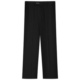 w2x2025春夏季美式褶皱西裤垂坠感休闲裤成熟稳重直筒宽松长裤子