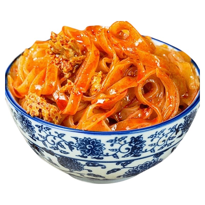 正宗宝鸡岐山擀面皮真空速食袋装凉皮陕西特产西安麻酱红油面皮