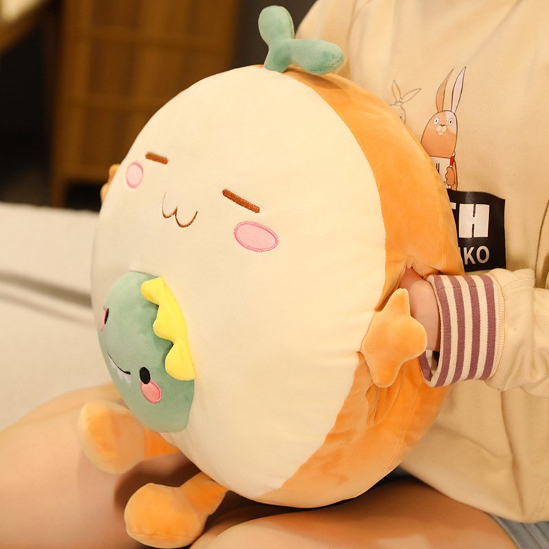 卡通面包办公室暖手抱枕午睡车载毯子枕头靠枕被子汽车两用三合一