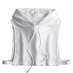 假领子女卫衣帽领百搭秋冬内搭保暖打底简约带帽子韩版气质假衣领