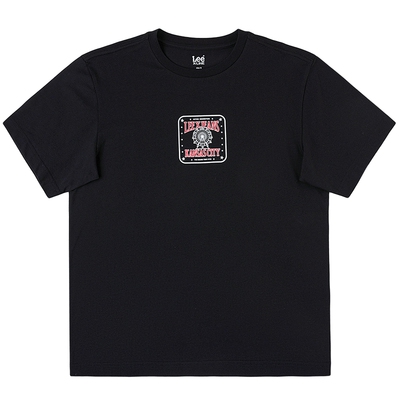 Lee26春夏新品舒适版圆领摩天轮设计元素图案男女同款短袖T恤休闲