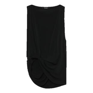IT JACQUEMUS女装船型领无袖上衣新款时髦优雅不对称褶饰宽松背心