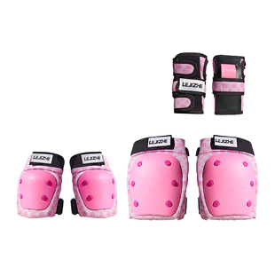 乐极者儿童轮滑护具溜冰滑板护膝防摔滑冰男童女童平衡车骑行头盔