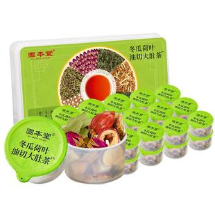 固本堂冬瓜荷叶茶油切大肚茶玫瑰花荷叶花茶刮油茶女养生茶茶包