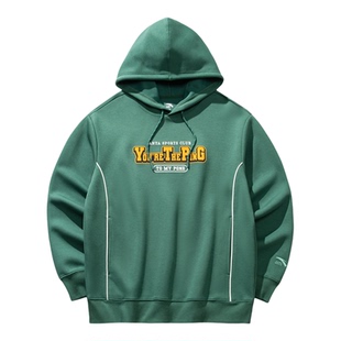 【樊振东同款】安踏潮流复古连帽休闲卫衣男款运动上衣152618726