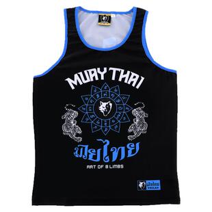 VSZAP泰拳速干运动老虎MMA跑步搏击格斗背心UFC训练拳击服健身男