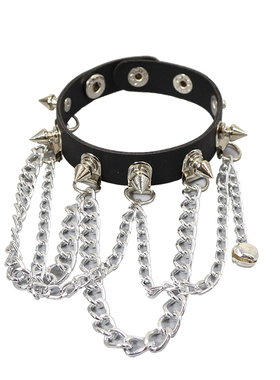 男女手链铆钉链条蹦迪手环