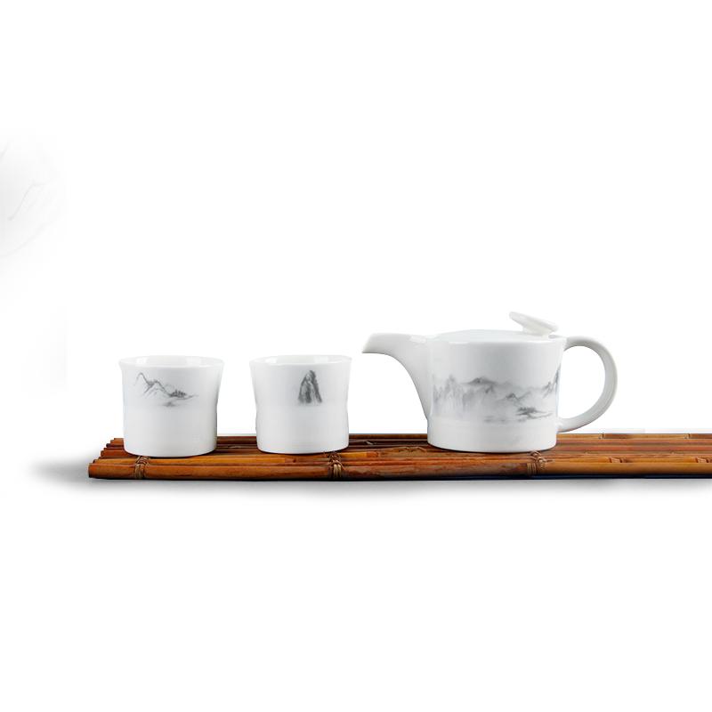 「浦poa」一壶两杯陶瓷下午茶具酒店同款茶具时尚东方新中式