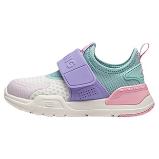 李宁小童一脚蹬闪穿鞋2026新款春季幼儿园室内鞋宝宝女童鞋运动鞋