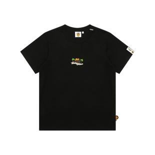 BABY MILO STORE女装春夏卡通小猴印花休闲短袖T恤0447XXO