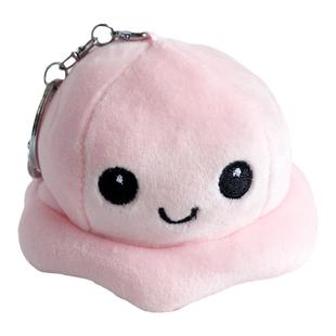 开心双面变脸翻转小章鱼书包挂件情侣公仔玩偶钥匙扣可爱包包挂饰