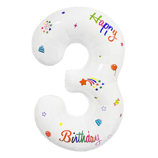 32寸ins网红生日数字气球男女宝宝生日装饰场景布置拍照铝膜汽球