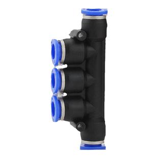 ATM气动软管塑料快插对接头五通5插PK4/6/8/10/12mm气管快速接头