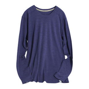 美利奴羊毛打底衫男户外长袖速干t恤美丽诺跑步内衣徒步运动上衣