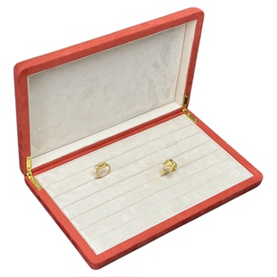 高档创意首饰托盘珠宝吊坠戒指收纳展示盒磁吸翻盖盒子饰品收纳盒