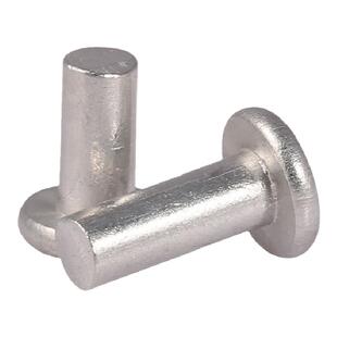 平头铝铆钉平帽实心铆钉柳钉GB109手打敲击式毛钉平卯M3M4M5M6M8