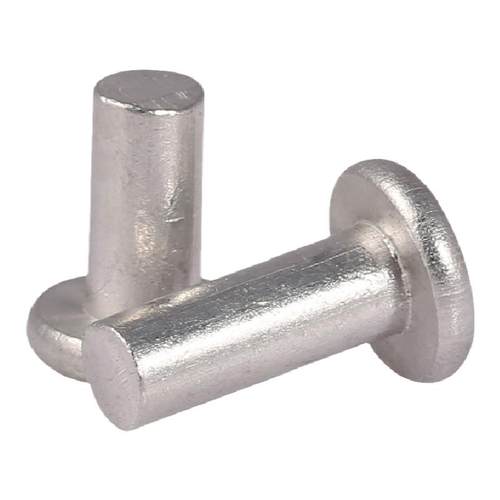 平头铝铆钉平帽实心铆钉柳钉GB109手打敲击式毛钉平卯M3M4M5M6M8