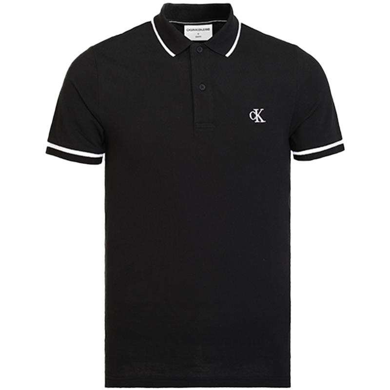 CalvinKlein男士纯棉休闲polo衫
