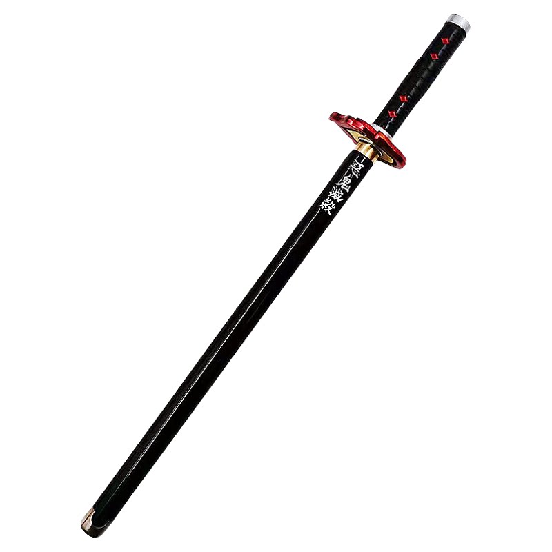 鬼灭之刃金属笔日轮刀灶门炭治郎创意中性笔武士刃武器模型签字笔
