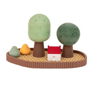 阿楹 可爱香薰室内厕所家用扩香摆件精油散香器香水挥发石膏花朵