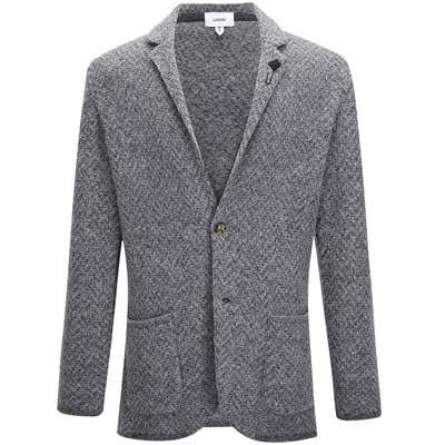 LARDINI羊驼毛羊毛混纺西服