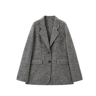 [反季专区]TKY SHOP西装式毛呢外套女短外套气质高级感冬装保暖