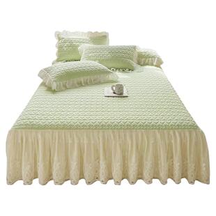 乳胶席凉席冰丝席三件套夏天水洗软席学生宿舍席子新款床裙2024